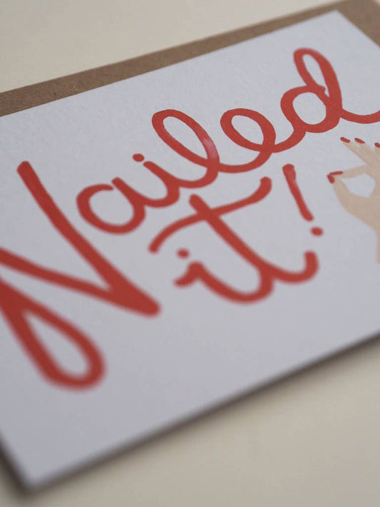 Ultimate Success 'Nailed It!' Illustrated Congratulations Card