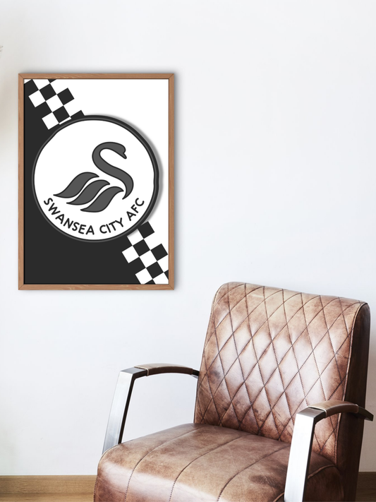 Swansea City Logo Print